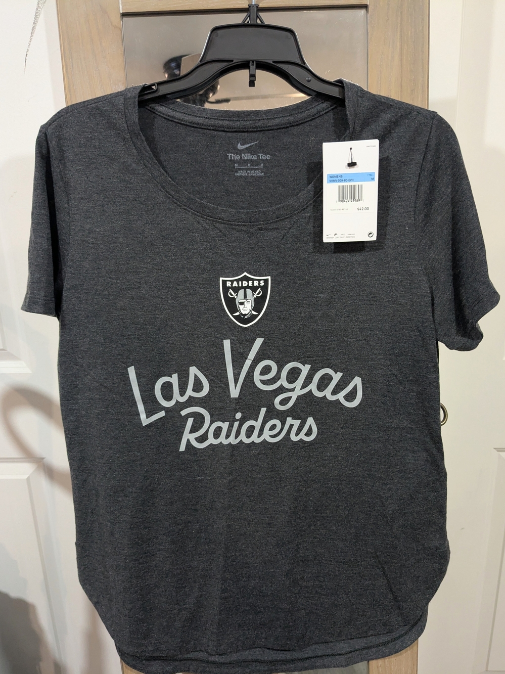 Nike Kids' Las Vegas Raiders Gray Logo Tee
